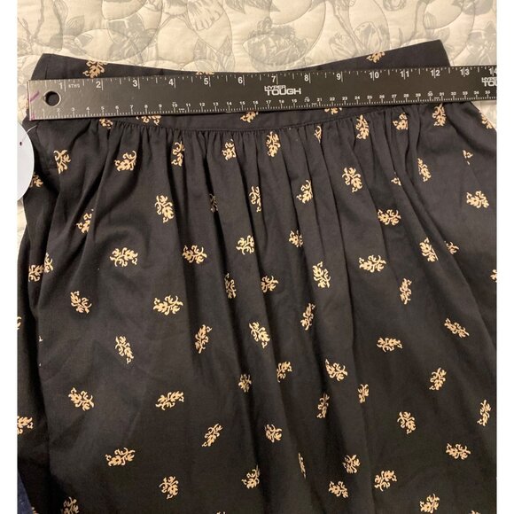 Hill House Home The Krista Skirt, Autumn Paisley Black Jacquard, XS, NWT - Picture 14 of 15